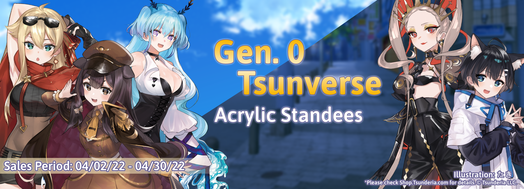 Celebrate Gen. 0 and Tsunverse with a Limited Edition Acrylic Standee! On sale at shop.tsunderia.com!